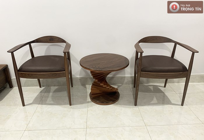 Bộ bàn trà gỗ Óc chó phối Đinh Hương